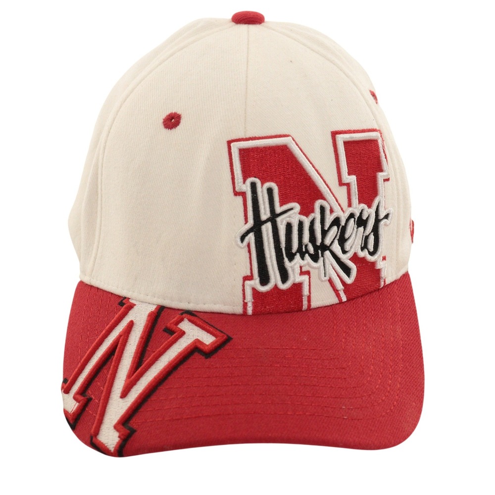 VTG Zephyr Nebraska Huskers Hat Men XL Fitted Z-Fit NCAA Baseball Cap Red White